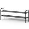 Kitsure Extra-Long Shoe Rack for Closet, Shoe Organizer for Front