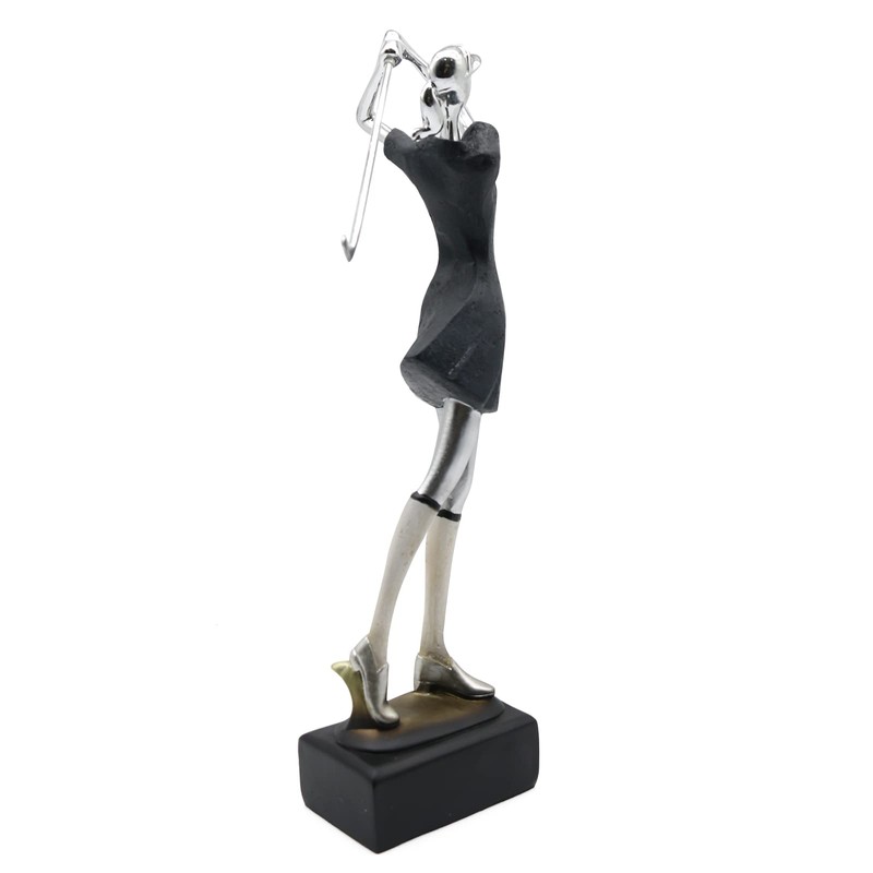 Lukitas Lady Golfer Statue and Sculpture, Golf Figurine Decor, Creative