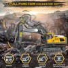 Remote Control Excavator Toy RC Play Excavator Construction Vehicles, 11CH