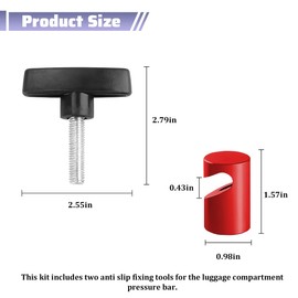 2PCS Car Hood Prop Struts Clamp, Vehicle Hood Lift Support Retaining Clip, Automotive Shock Prop Strut Support Stopper and Retainer Tool Accessories, Universal for Tailgate Trunk (Red)