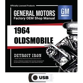 1964 Oldsmobile Factory OEM Shop Manuals on USB