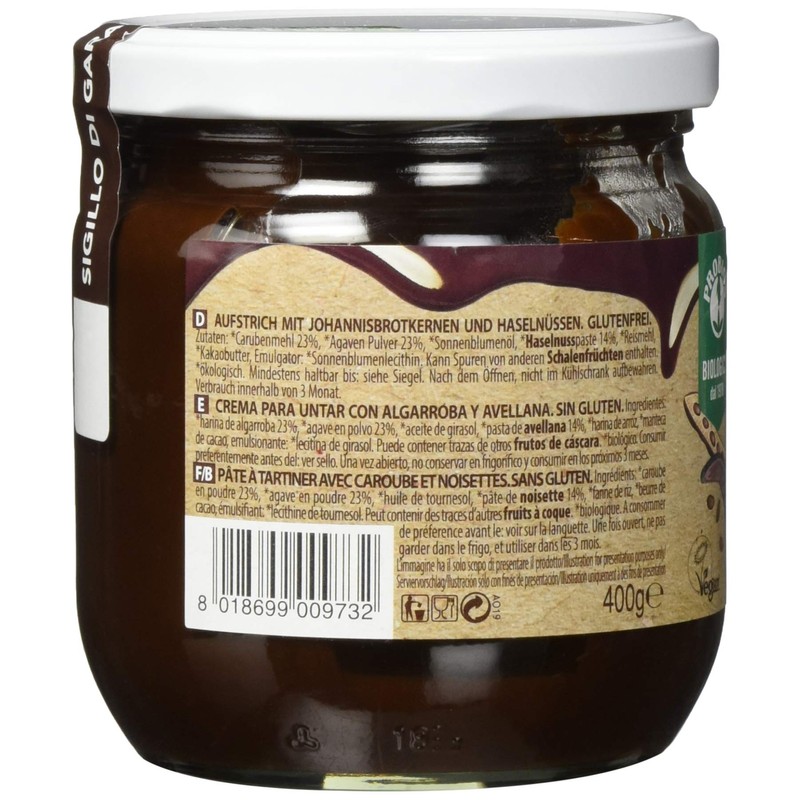 Probios Nuts Bio alla Carruba, senza Latte - 1 Pezzo