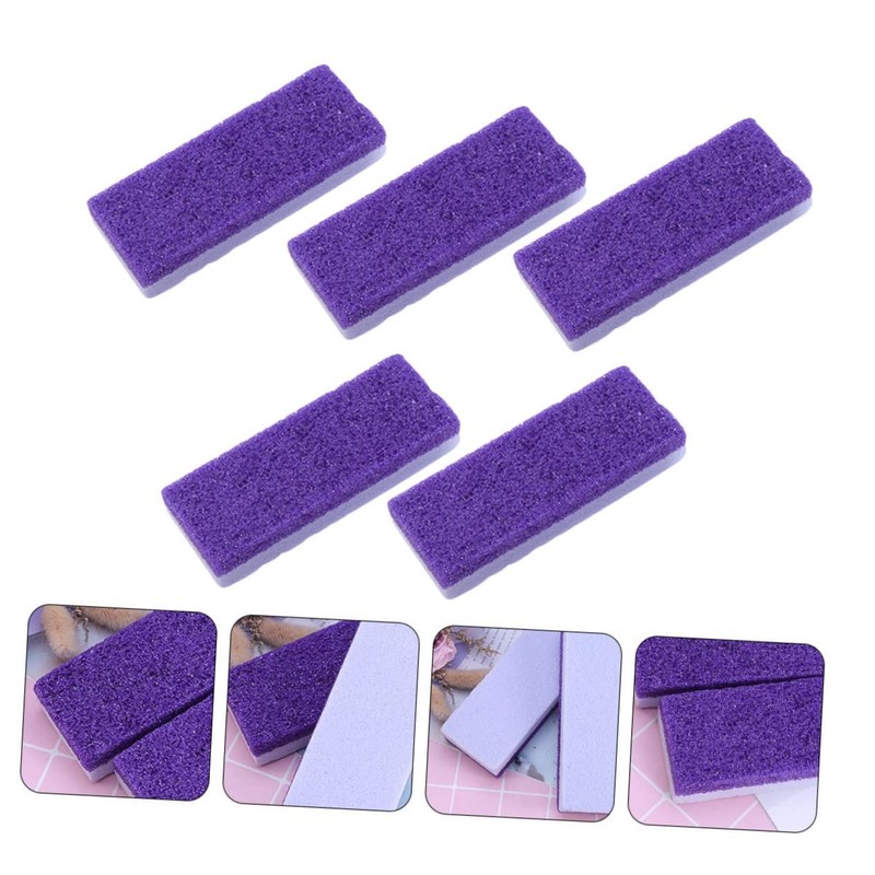 FRCOLOR 5pcs Foot Pumice Stone Callus Remover Double-sided Foot Scraper