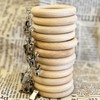 Wood Curtain Rings with Clips,Farmhouse Drapery Clips,Wooden Curtain Ring Hook