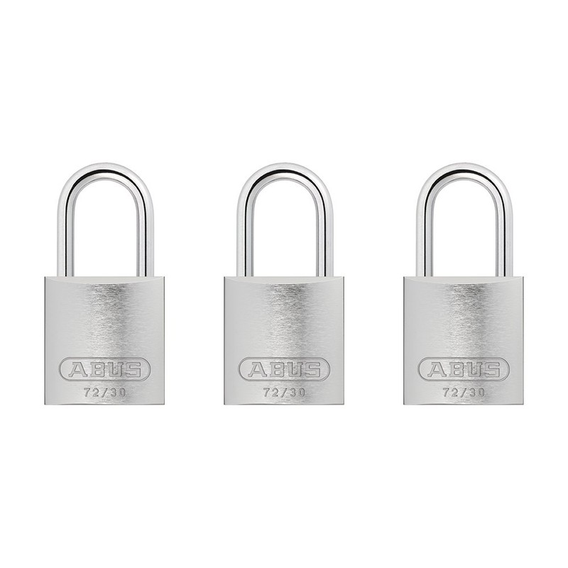ABUS Silver 72/30 Lockout Tagout Safety Padlock w/ 1" Shackle,