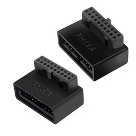 VOANZO 2 x USB 3.0 20 Pin Male to Female Extension Adapter for Desktop PC Motherboard 2 Types