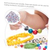Operitacx 200pcs Number Beads Letter Beads Crimp Beads Charms for