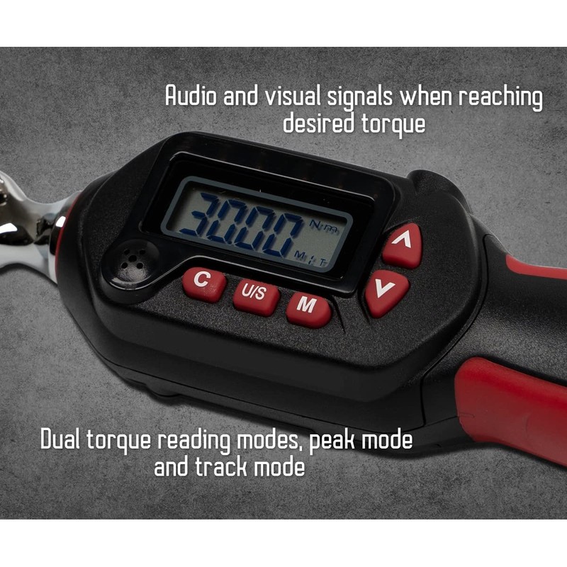 Tapha Tools 1/4 inch Compact Digital Torque Wrench 1.11-22.12 ft-lbs