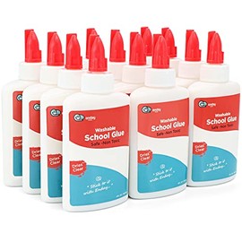 White Glue, No Run Glue Bottle for Slime, Washable Liquid Glue with Twist Closure, Non-Toxic Small School Office Art Craft Supplies Glue Bottles for Kids and Adults, 4 oz (118 ml), 24 Pc â by Enday