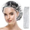 Rotema Disposable Shower Caps, Plastic Clear Hair Cap Large Thick