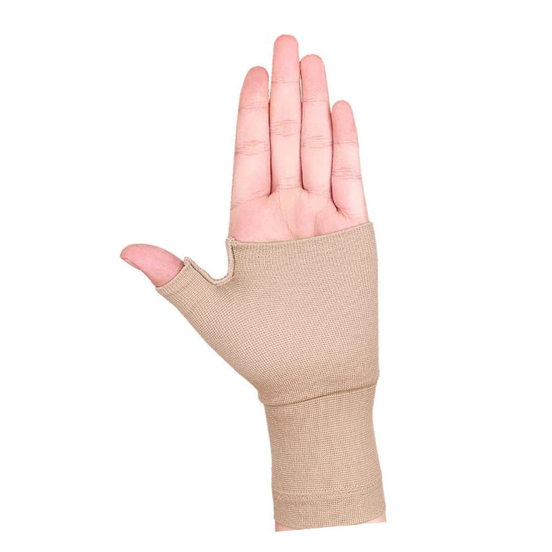 TOVINANNA 1pair Fingerless Compression Gloves Elasticity Pressure Gloves for Enhanced