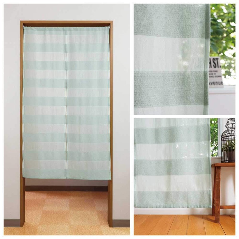 Sunny day fabric Noren Ice Border 85cm wide x 150cm