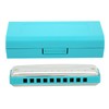Blues Harmonica 10 Holes Mouthorgan Bb Key Stainless Steel ABS
