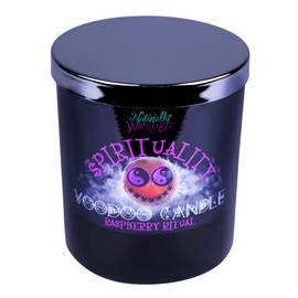 Naturally Wicked Voodoo Candle | Includes Voodoo Doll & Crystal Wand | Vegan Crystal Spell Candle (Spirituality)