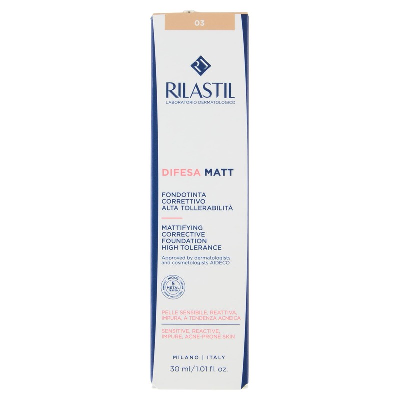 Rilastil Difesa Make Up, MATT Fondotinta Correttivo ad azione seboregolatrice.