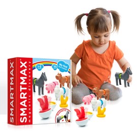 Smartmax Magnets - My First Farm Animals | Bellz Magnetic Game | Magnetic Building Blocks from 2 Years | Magnetic Building Blocks for Children | Magnetic Building Blocks | Children's Games from 2