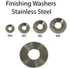 M6 Countersunk Solid Metal Finishing Cup Washer A4 Marine Grade