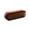 Z2444 Exclusive Suede Brush, Brown Lacquered with Brass