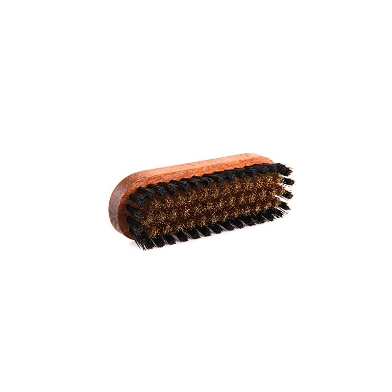 Z2444 Exclusive Suede Brush, Brown Lacquered with Brass