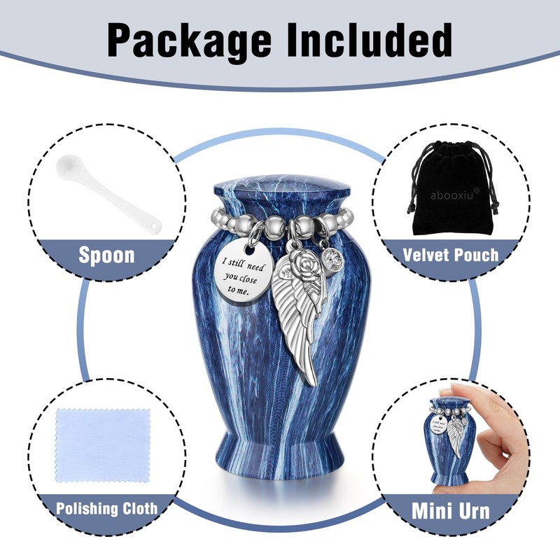 Small Urns for Human Ashes Keepsake 2.85 Inches Mini Urns