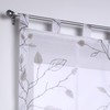 Bonnie Roman Blind Tab-Top Blind White Transparent Grey Printed Roman