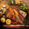 Petrified Wood Grain Agate Marble Kitchen Glass Cutting Board Decorative