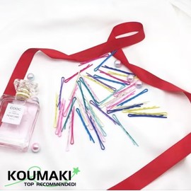 Hair Pin, Color Pin, Hair Arrangement, Bangs, Hair Bundles, Pin, Cute, Beaded, Macaron Color, Hair Clip, Stylish, Pink, Green, Red, Blue, Yellow, Beige, Set of 50 (Mad Mix)