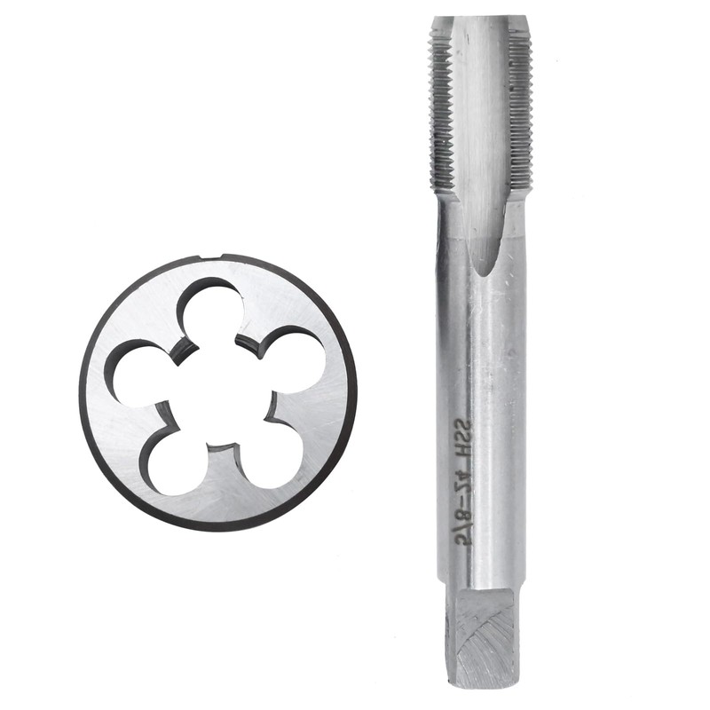 Aynaxcol 5/8"-24 UNEF HSS Tap and Die Set Machine Thread