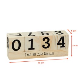 Spetebo Wooden Countdown Dice For 8 Events - Deco Wooden Dice, Dice Calendar, Perpetual Calendar