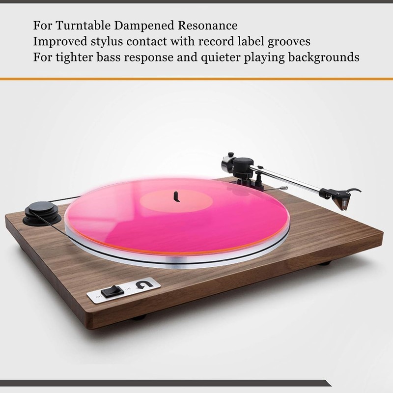 Turntable Platter Mat, 12 Inch Acrylic Record Player Platter Slip