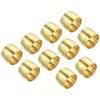 PATIKIL Brass 6mm Compression Sleeves Ferrules, 25 Pack Brass Compression