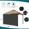 Gazebo Universal Replacement Privacy Curtain - Wonwon Privacy Panel Canopy