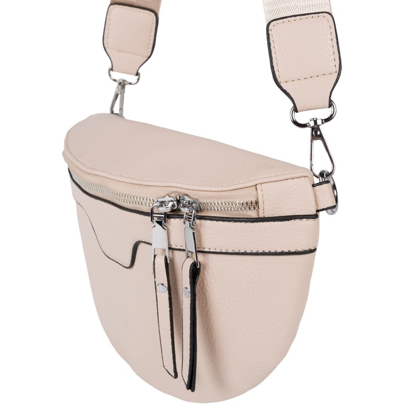 styleBREAKER 02012380 Women's Shoulder Bag in Half Moon Shape, Removable