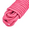 sourcing map Polypropylene Rope Braid Cord 12M/39.4ft 1/4" Pink for