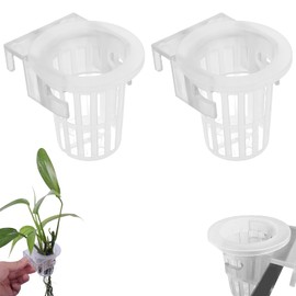 hinbkenla 2pcs Aquarium Plant Holder,Fish Tank Plant Holder, Planter,Wall-Hanging Fish Tank for Aquarium Plants Decorations