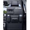 Leather Car Backseat Organizer, Rear Seat Storage Pocket, Car Seat