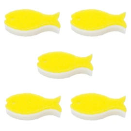 Marna Fish Sponge, Set of 5 (Light Yellow) R450LY