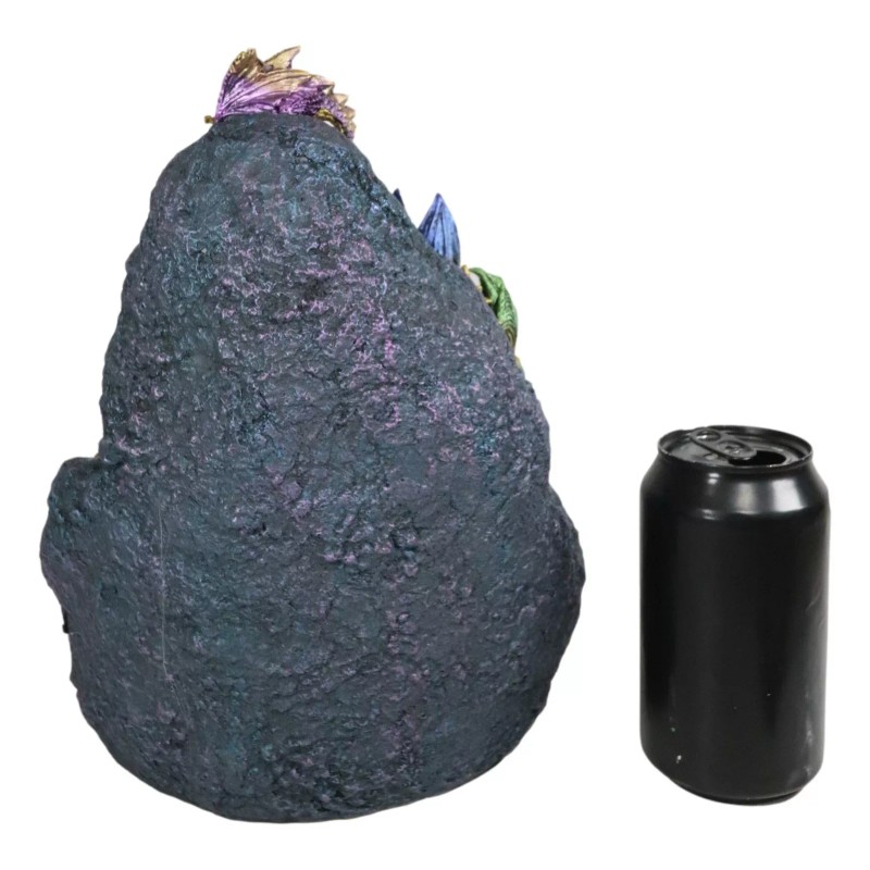 Ebros Fantasy 12 Mini Dragons With LED Lighted Glacier Mountain