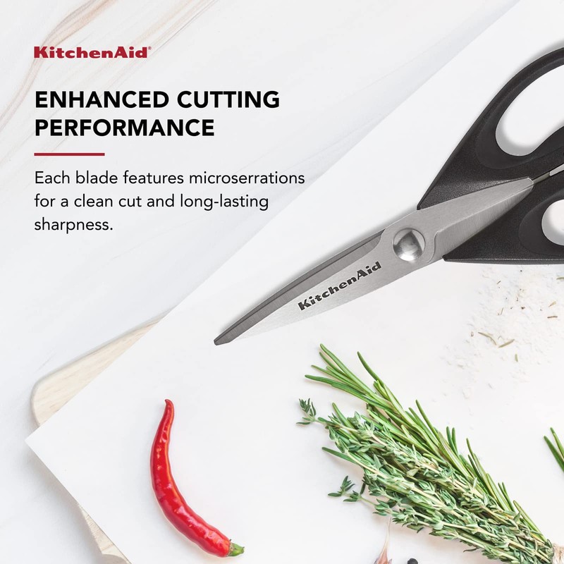 KitchenAid All Purpose Kitchen Shears with Protective Sheath Durable Stainless