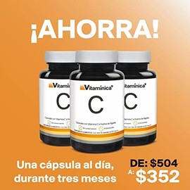 VITAMÍNICA Vitamina C 300mg 90 Cápsulas Antioxidante 90 Días
