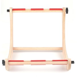 Nurge Adjustable Embroidery Table Stand, Cross Stitch Hoop Stand for Lap or Table Top Cross Stitch or Tapestry , Embroidery Hoop Holder. Hand Polished Natural Wood 190-3 ( 30cm )