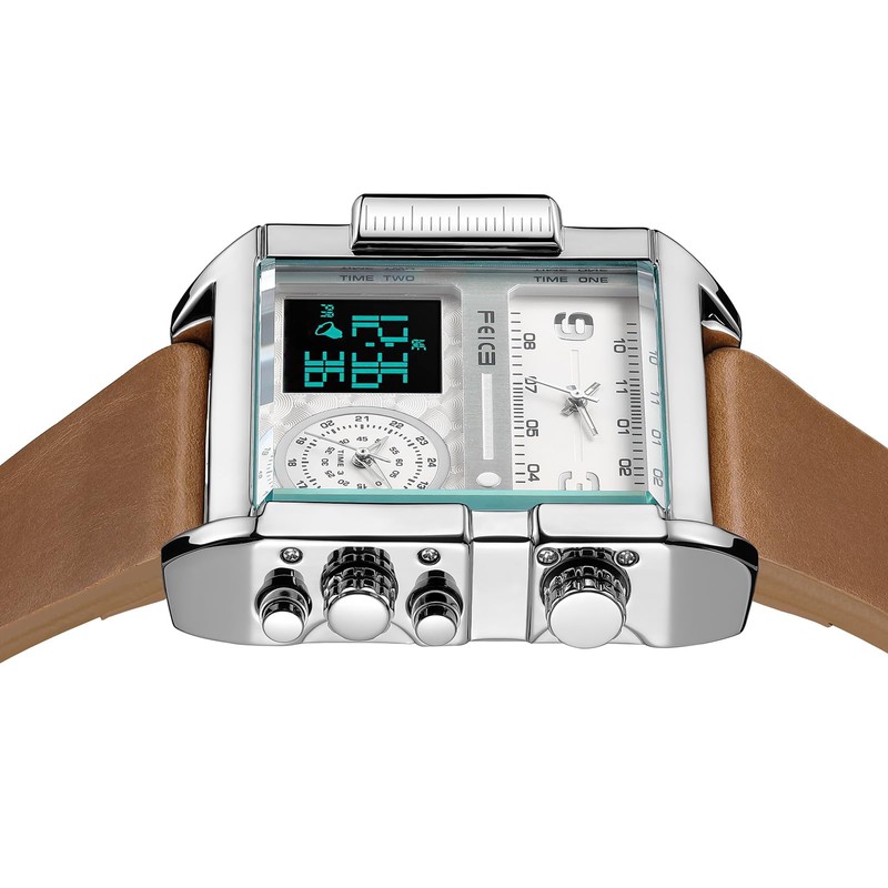 FEICE Wathes for Men Digital LED Analog Quartz Wristwatch Business