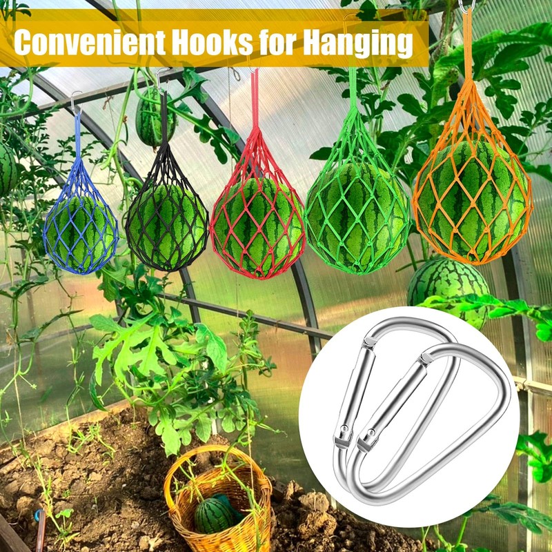 12 Pack Melon Hammocks Cradles, Melon Hammock Mesh Bags for