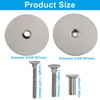 OSVJE 2 Pack Brushed Stain Nickel Round Door Hole Cover