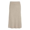 Vila Female Midi Skirt Knitted, Natural melange