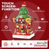 MOCBROPCS Christmas Tree Building Sets Music Box Toys with Rotating