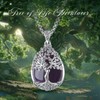EUDORA Harmony Ball Tree of Life Necklace with Crystal for