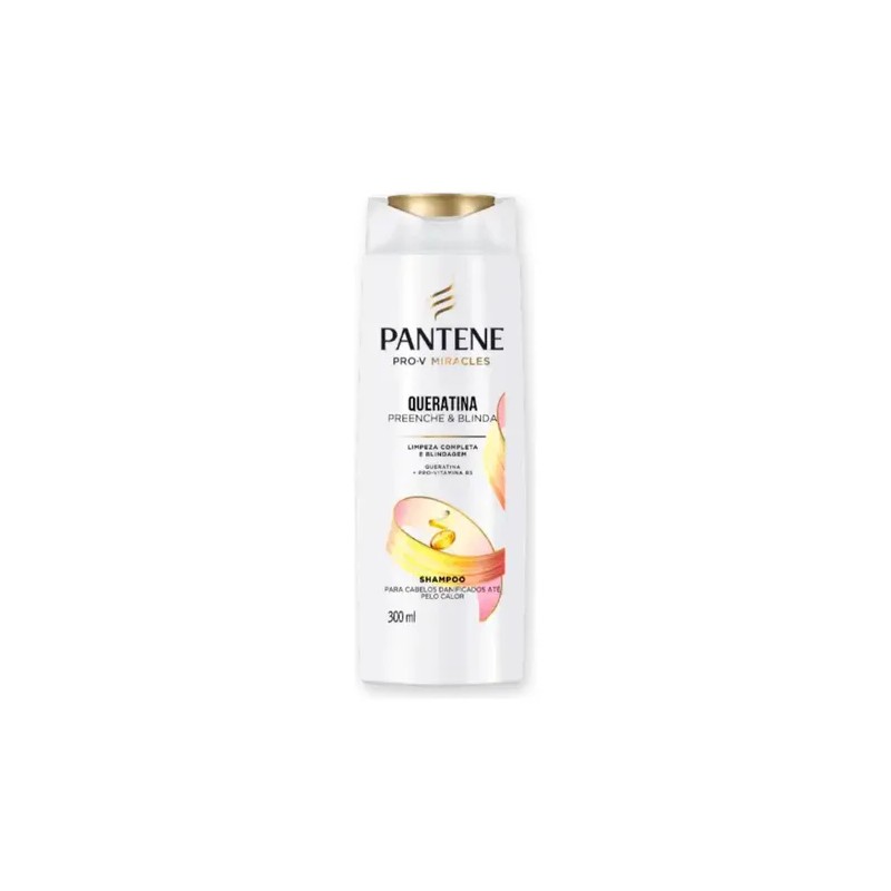 Kit Shampoo Acondicionador Pantene Pro Milagros Queratina 300ml