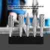 5pcs 1/4inch Hex Shank High Speed Steel Burrs Rotary Files