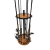 Old Cedar Outfitters Oak Finish Round Rack 15 Rod and